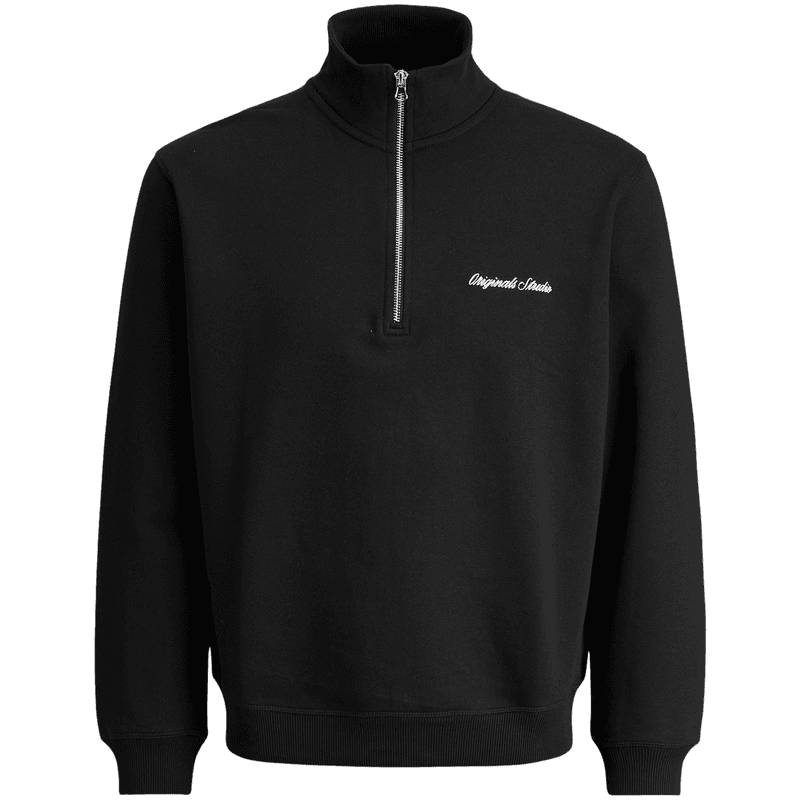 Jack and Jones Junior Jornorrebro half-zip genser, Black