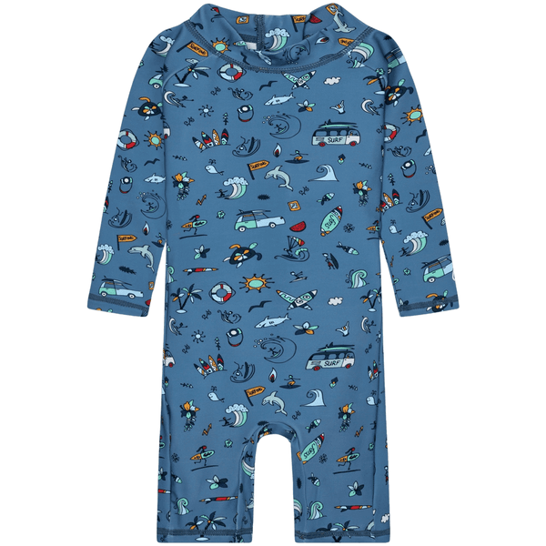 Hovedbilde Colorkids UV-drakt til småbarn, Coronet Blue