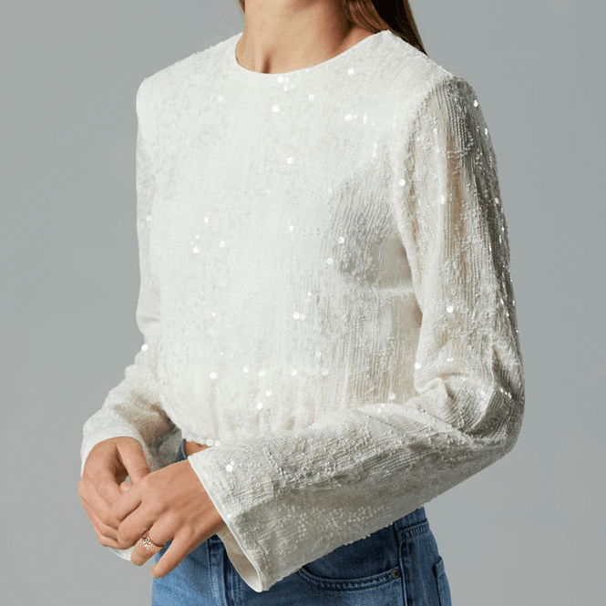 Hovedbilde LMTD Nlfrisianna genser til barn, White Alyssum
