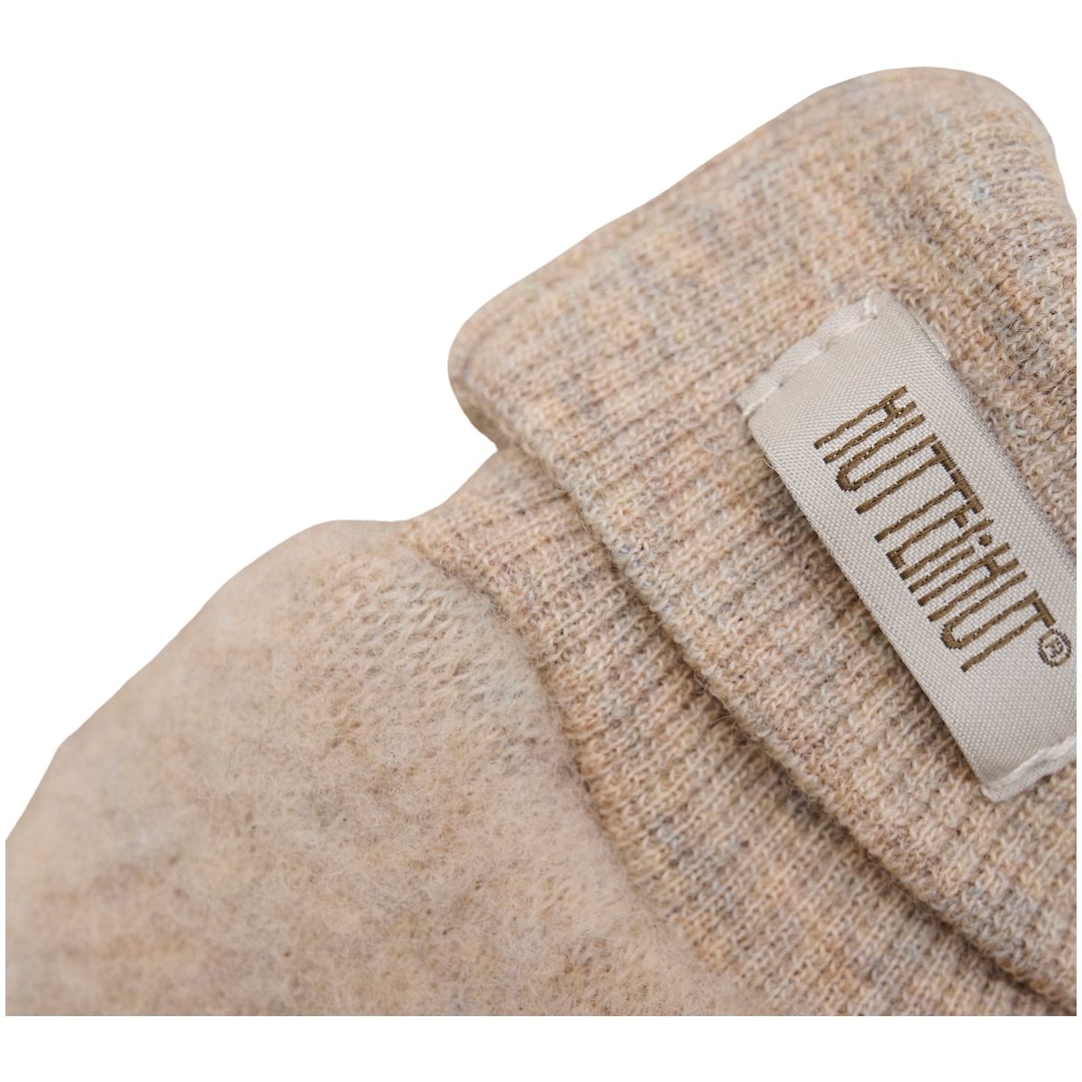 HUTTEliHUT Ullfleece votter 2-lags, Camel Melange