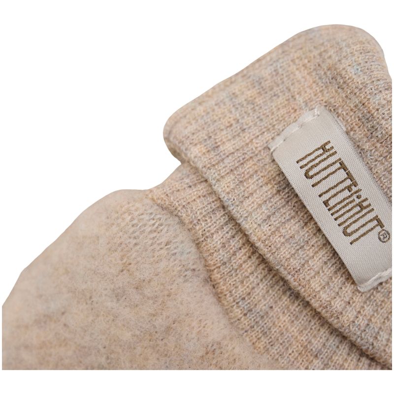 HUTTEliHUT Ullfleece votter 2-lags, Camel Melange