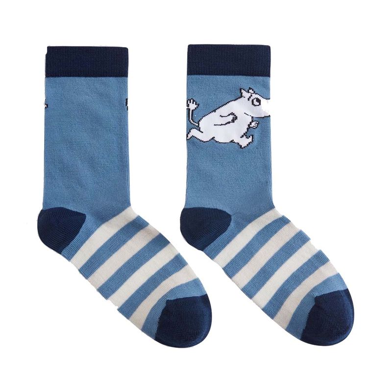 Reima Moomin Randig sokker i ull, Blue Ocean