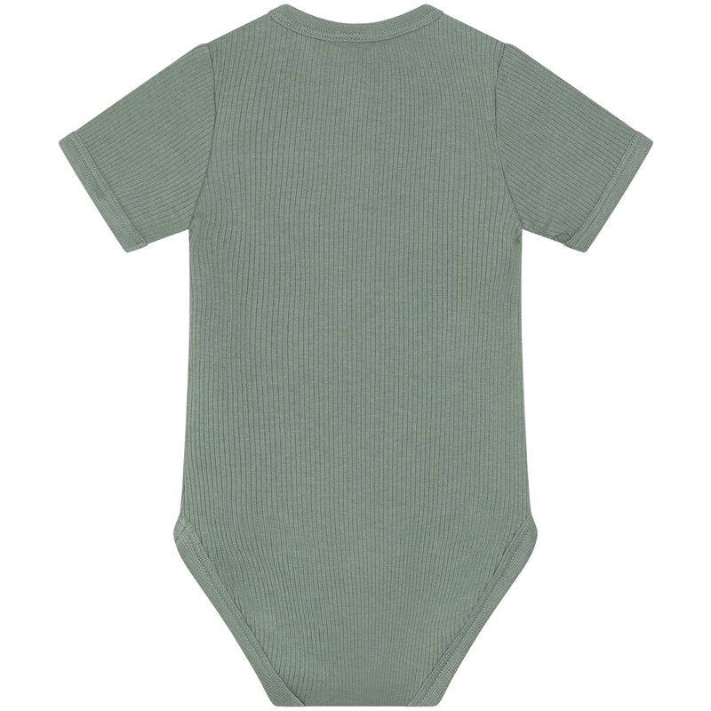 Minymo ribb kortermet body, Lily Pad
